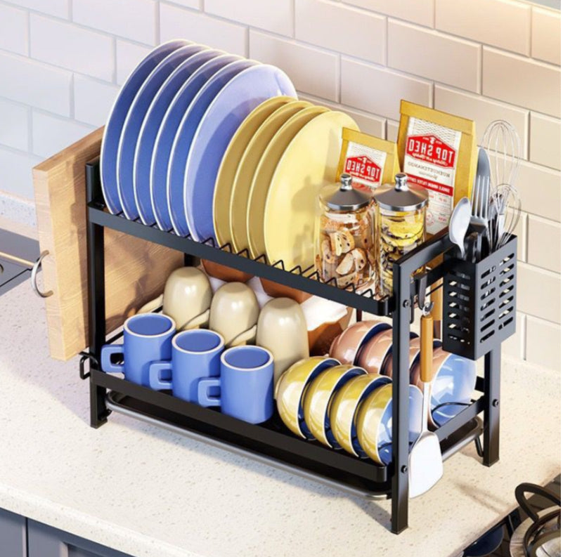 New Elements Dish Rack - Carbon Black