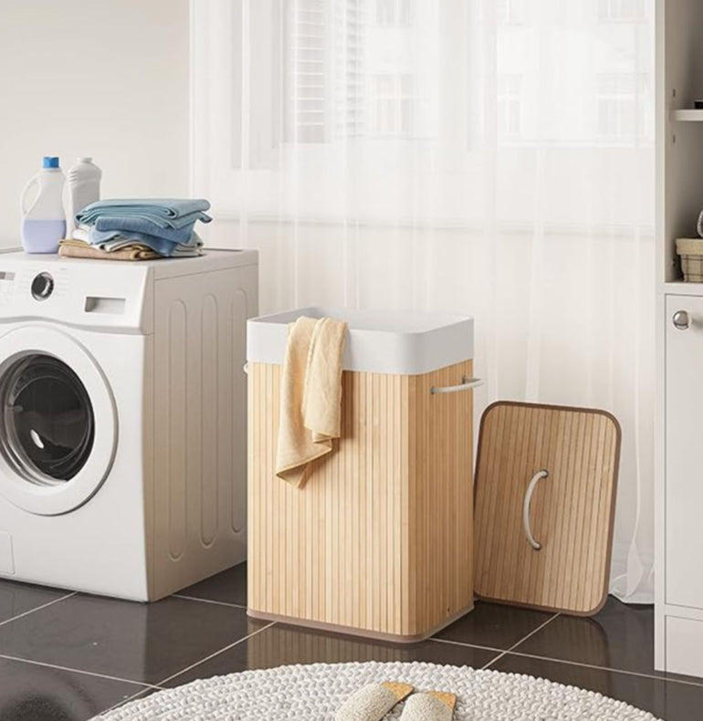 Collapsible Laundry Basket - Large Foldable Hamper
