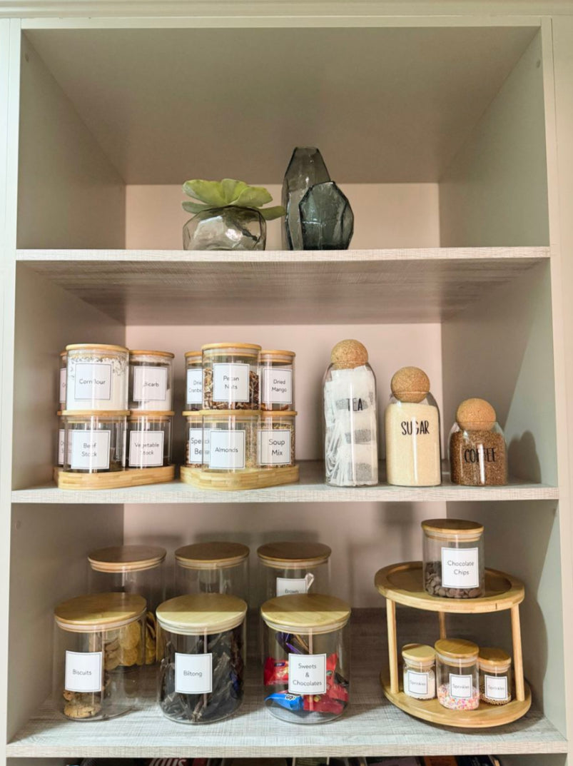 Glass Tea & Coffee Jars With Cork Lid