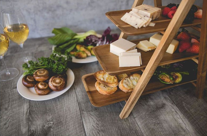 3 Tier Wooden Serving Tray IL-7