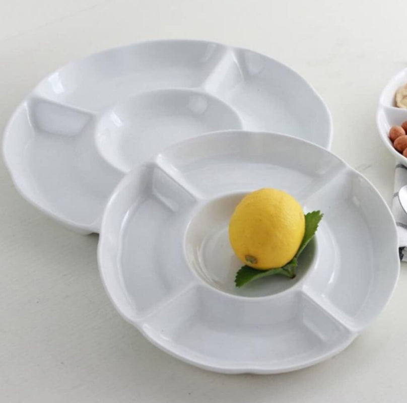 Ceramic 5 Grid Platter 24.5cm - 2 Sets