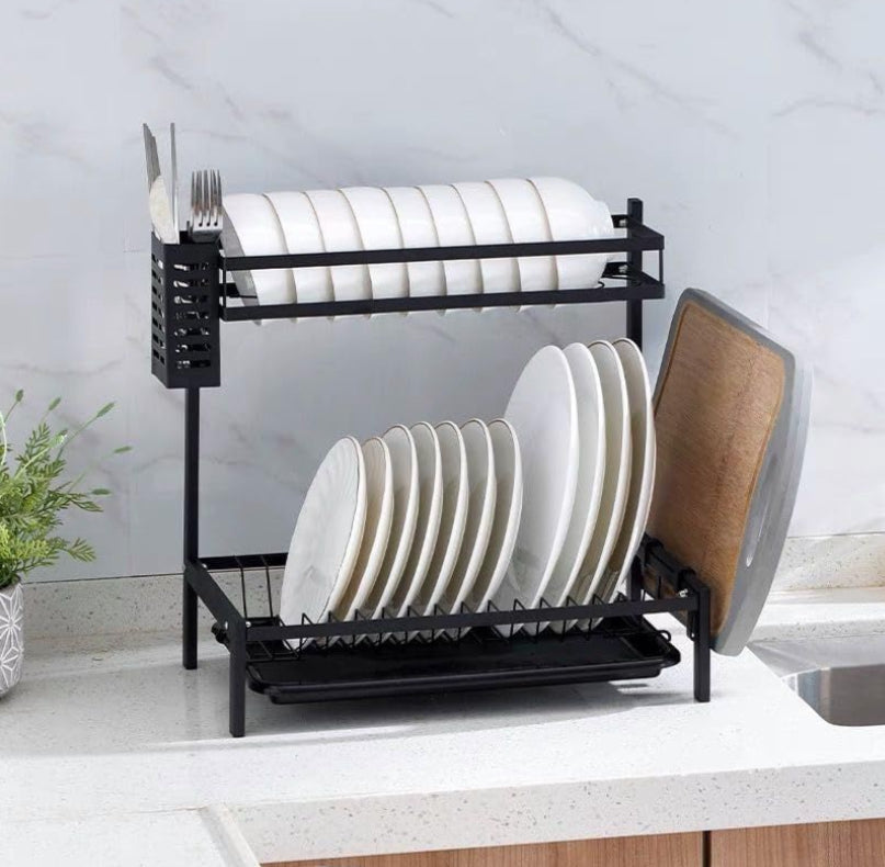 New Elements Dish Rack - Carbon Black