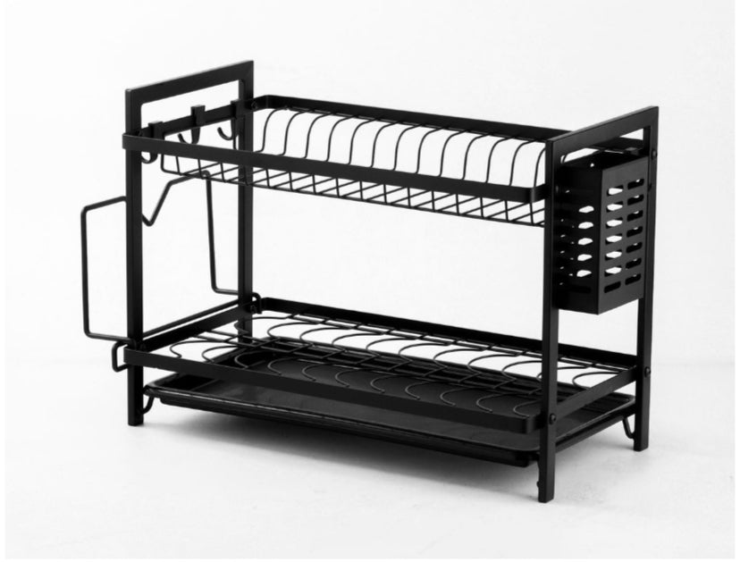 New Elements Dish Rack - Carbon Black