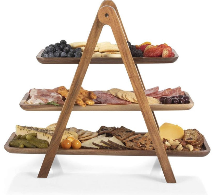 3 Tier Wooden Serving Tray IL-7