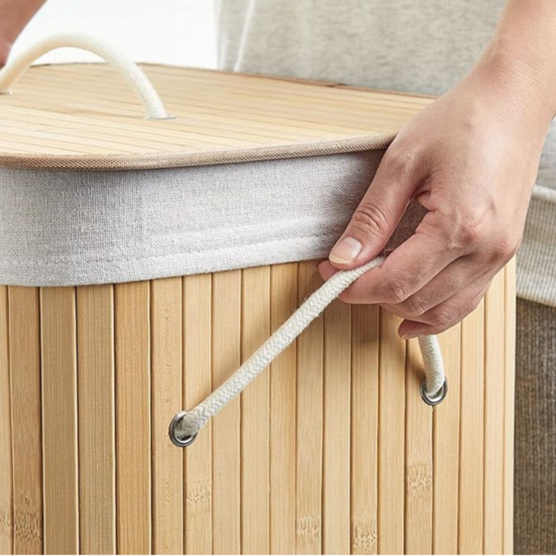 Collapsible Laundry Basket - Large Foldable Hamper