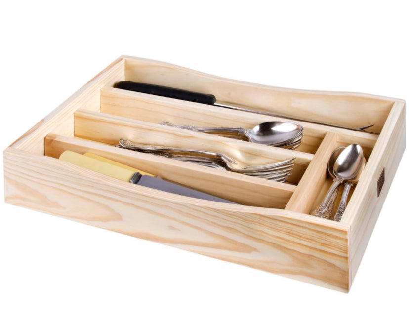 Pine Cutlery Tray