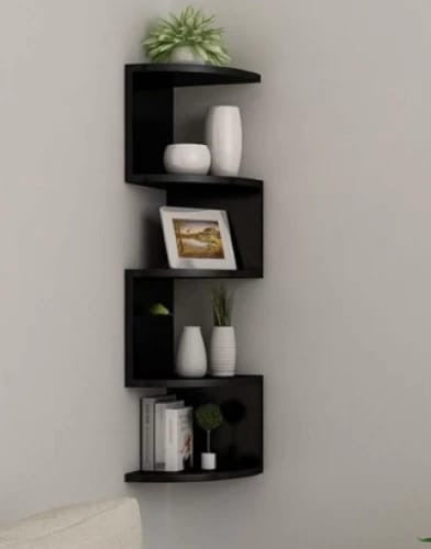 5 Layer Floating Shelves for Wall Storage Easy-to-Assemble Wall Mount Shelf