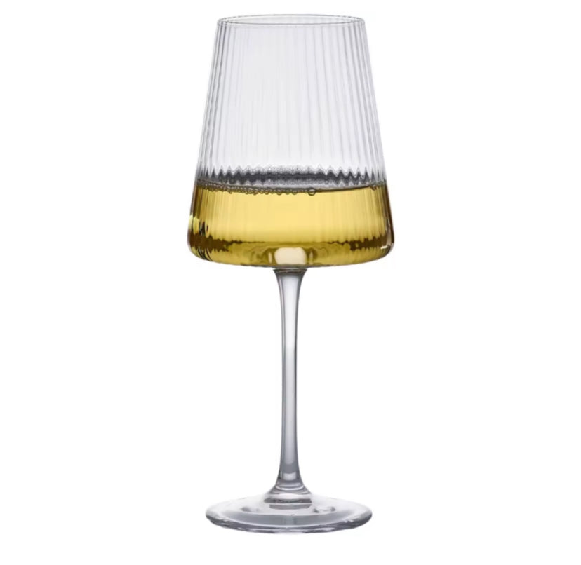 550ml Stripe Wine Glasses - 2 Pack